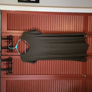 Army green T-shirt dress